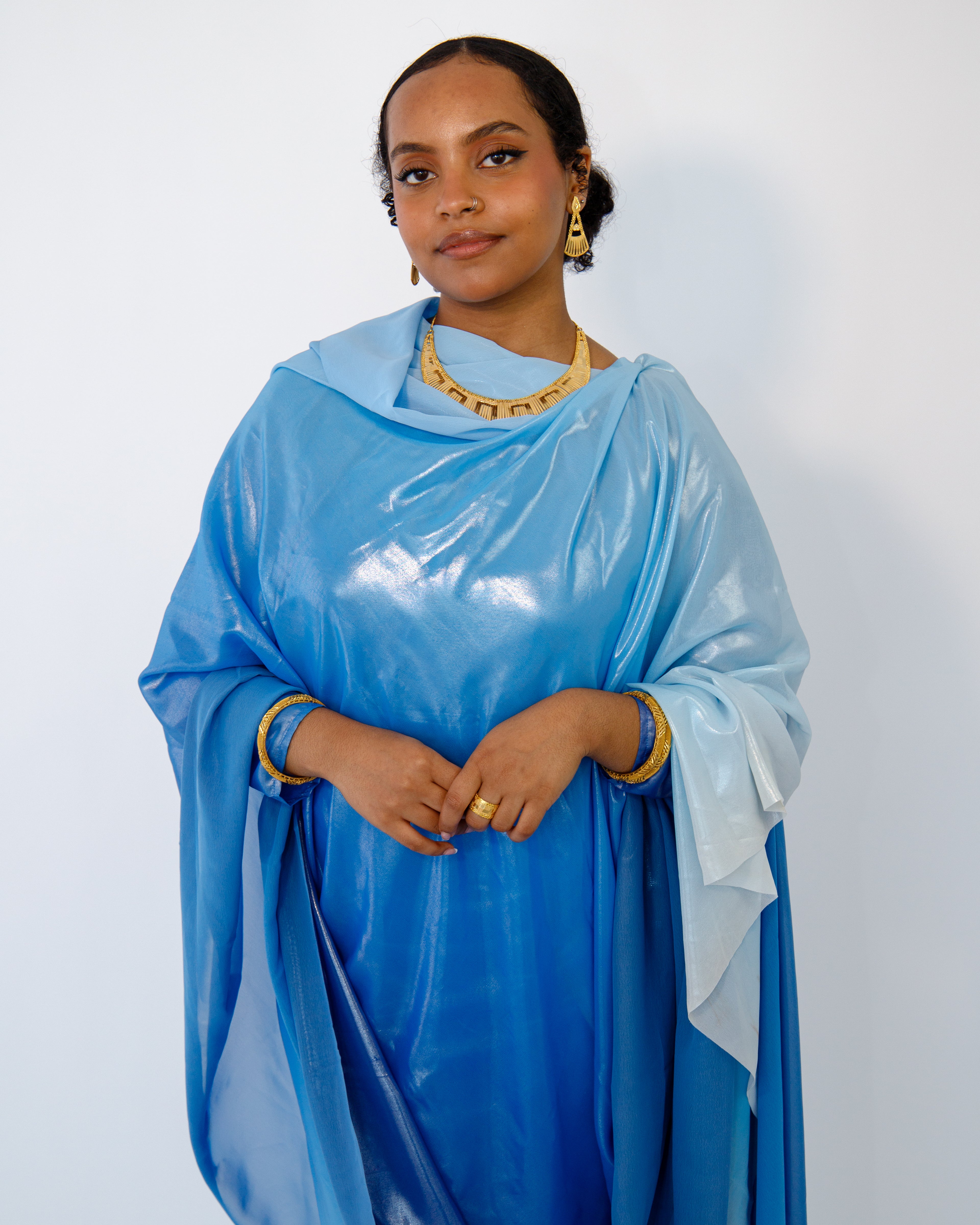 Lamé in Blue